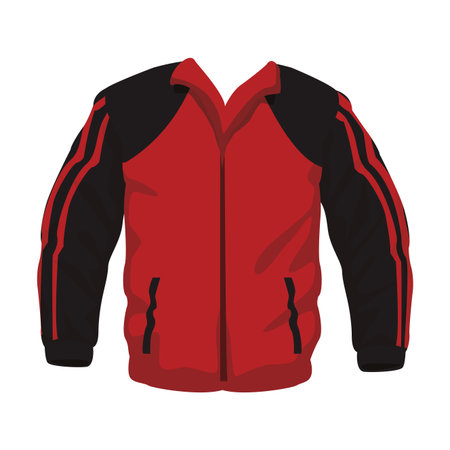 Male fitness sport jacket clothes vector illustration graphic designのイラスト素材