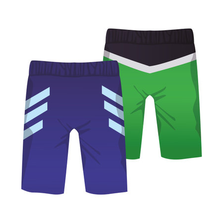 Male fitness sport two pants clothes vector illustration graphic designのイラスト素材