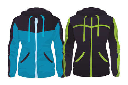 Sport fitness jackets collection vector illustration graphic designのイラスト素材