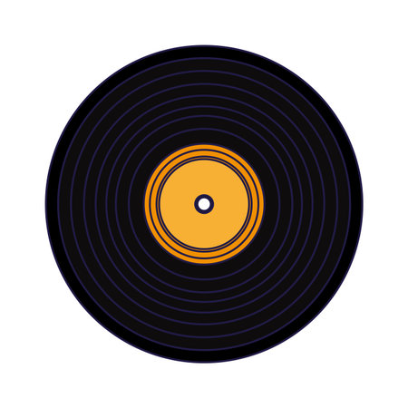 Music vinyl cartoon isolated vector illustration graphic designのイラスト素材