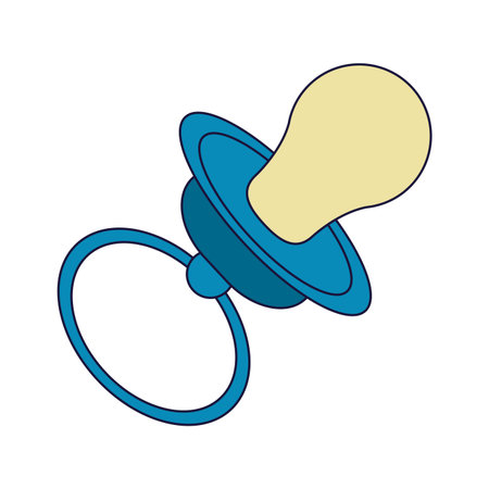 Baby pacifier toy isolated vector illustration graphic designのイラスト素材