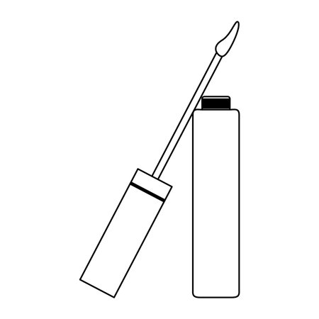 Makeup liquid lipstick open product vector illustration graphic designのイラスト素材