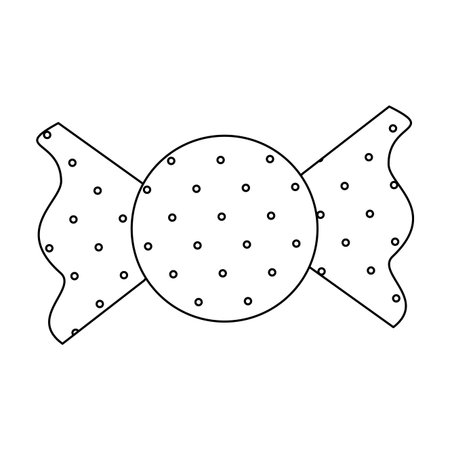 Wrapped sweet caramel vector illustration graphic designのイラスト素材