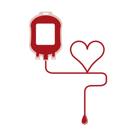 Blood bag symbol vector illustration graphic designのイラスト素材