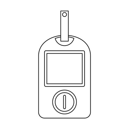 Glucometer blood test vector illustration graphic designのイラスト素材