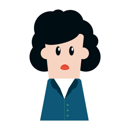 woman avatar profile isolated vector illustration graphic designのイラスト素材