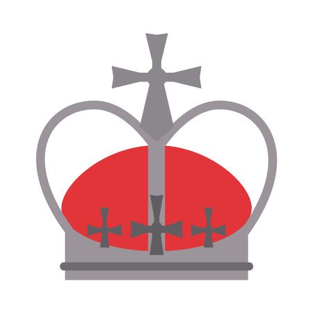 Queen crown symbol isolated vector illustration graphic designのイラスト素材