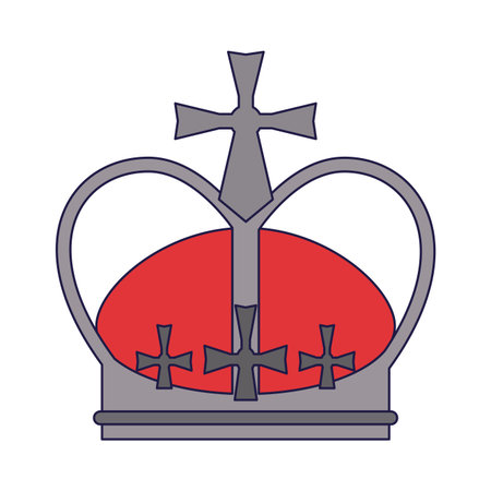 Queen crown symbol isolated vector illustration graphic designのイラスト素材