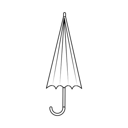 Umbrella closed symbol isolated vector illustration graphic designのイラスト素材