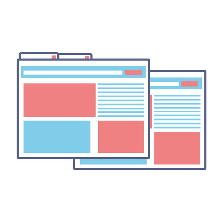 documents financial icon isolated colorful vector illustration graphic designのイラスト素材