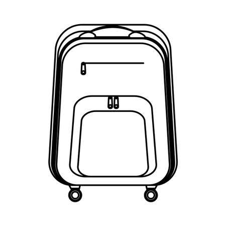 travel bag icon isolated drawing in white background vector illustration graphic designのイラスト素材