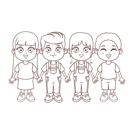 cute children cartoon vector illustration graphic designのイラスト素材