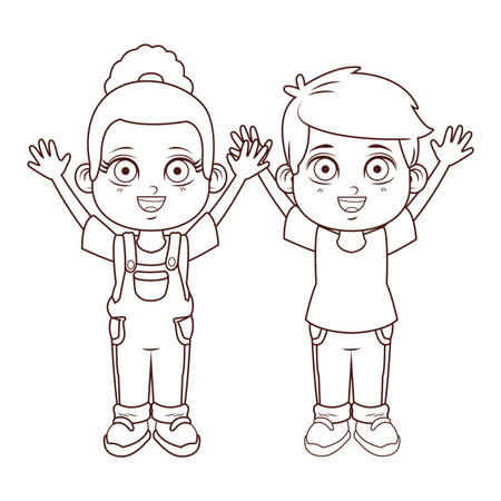 cute children cartoon vector illustration graphic designのイラスト素材