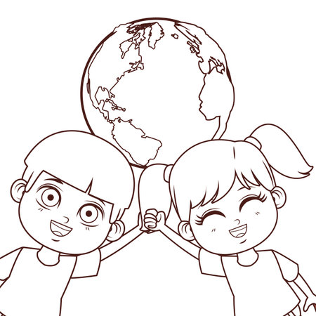 cute children cartoon vector illustration graphic designのイラスト素材