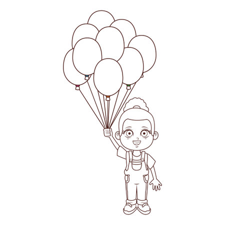 cute girl cartoon vector illustration graphic designのイラスト素材