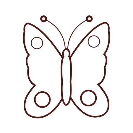 cute butterfly cartoon vector illustration graphic designのイラスト素材