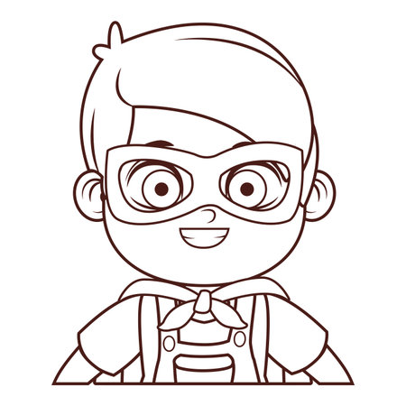 cute boy cartoon vector illustration graphic designのイラスト素材