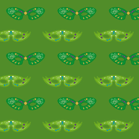 Mardi gras masks background vector illustration graphic designのイラスト素材