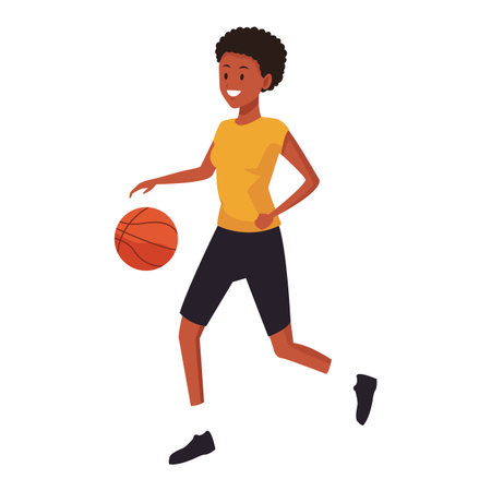 woman sport outfit basketball vector illustration graphic designのイラスト素材