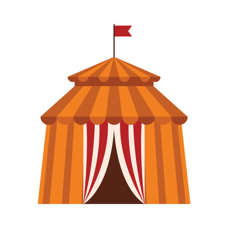 circus tent icon isolated vector illustration graphic designのイラスト素材