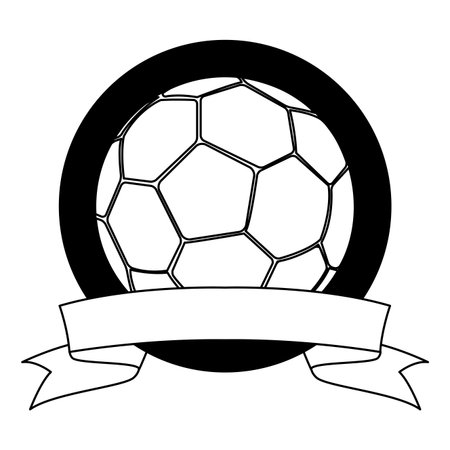soccer ball icon round icon vector illustration graphic designのイラスト素材