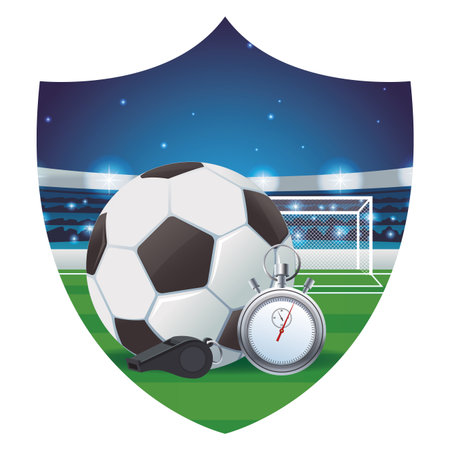 football sport cartoon vector illustration graphic designのイラスト素材