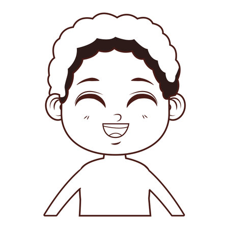 cute summer boy cartoon vector illustration graphic designのイラスト素材