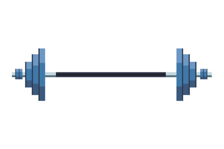 GYM barbell equipment vector illustration graphic designのイラスト素材
