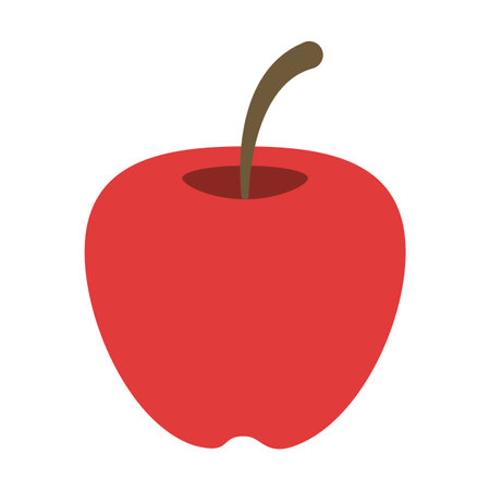 apple fruit food isolated vector illustration graphic designのイラスト素材