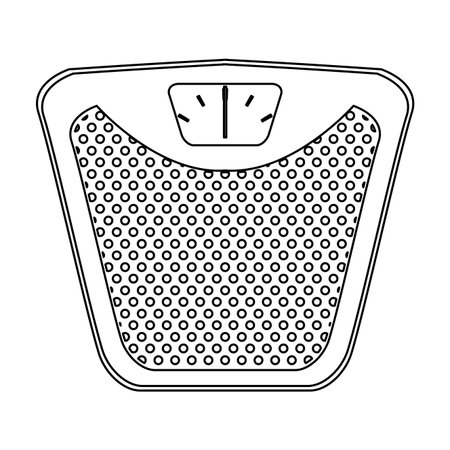 Body balance scale isolated vector illustration graphic designのイラスト素材