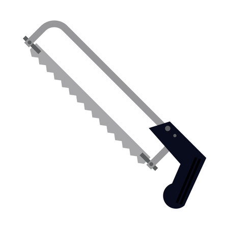 Hacksaw construction tool isolated vector illustration graphic designのイラスト素材