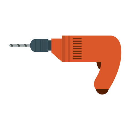 drill construction tool isolated vector illustration graphic designのイラスト素材