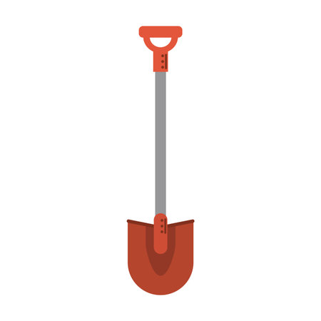shovel construction tool isolated vector illustration graphic designのイラスト素材