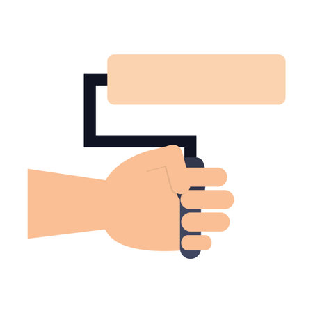 Hand with cartoon isolated vector illustration graphic designのイラスト素材