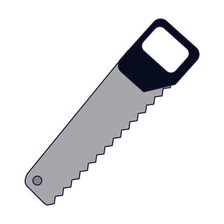 saw construction tool isolated vector illustration graphic designのイラスト素材