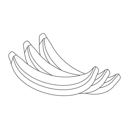 bananas fruits cartoon vector illustration graphic designのイラスト素材