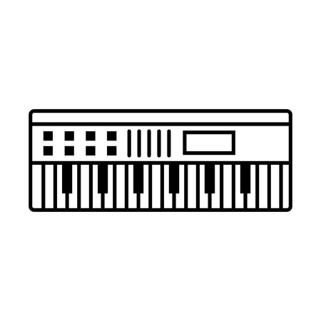 Music keyboard instrument digital vector illustration graphic designのイラスト素材