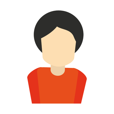 Man avatar profile faceless vector illustration graphic designのイラスト素材