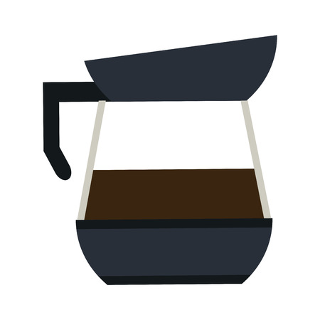coffee glass kettle isolated vector illustration graphic designのイラスト素材