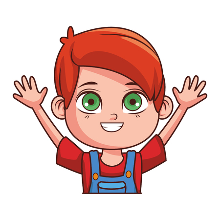 cute child cartoon vector illustration graphic designのイラスト素材