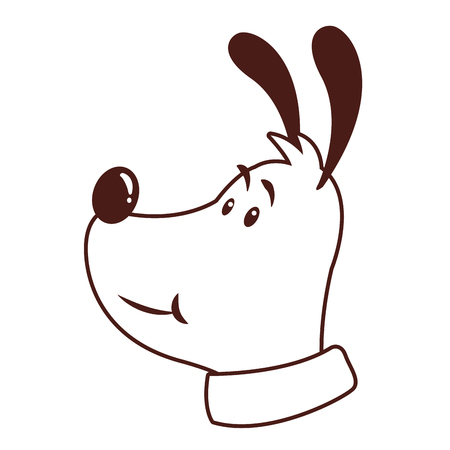 cute animal dog cartoon vector illustration graphic designのイラスト素材