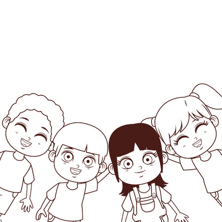 cute children cartoon vector illustration graphic designのイラスト素材