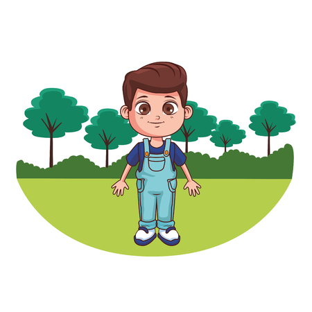cute child cartoon vector illustration graphic designのイラスト素材