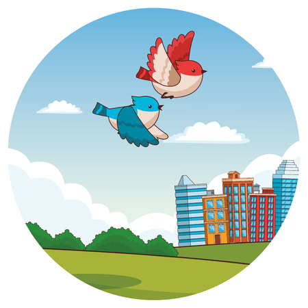 cute animal bird cartoon vector illustration graphic designのイラスト素材
