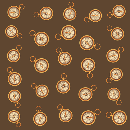 compass icon background in brown vector illustration graphic designのイラスト素材
