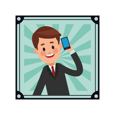 business saving money cartoon vector illustration graphic designのイラスト素材