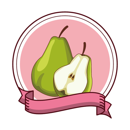 delicious and fresh fruit cartoon vector illustration graphic designのイラスト素材