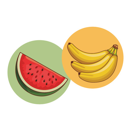delicious and fresh fruit cartoon vector illustration graphic designのイラスト素材