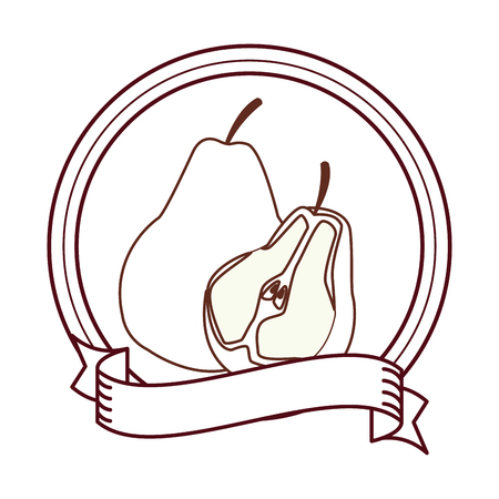 delicious and fresh fruit cartoon vector illustration graphic designのイラスト素材