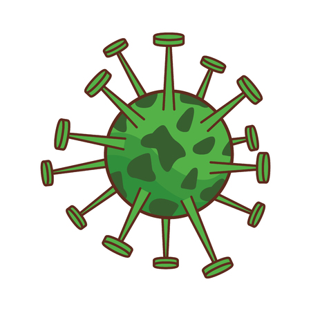 anatomy human microbes cartoon vector illustration graphic designのイラスト素材